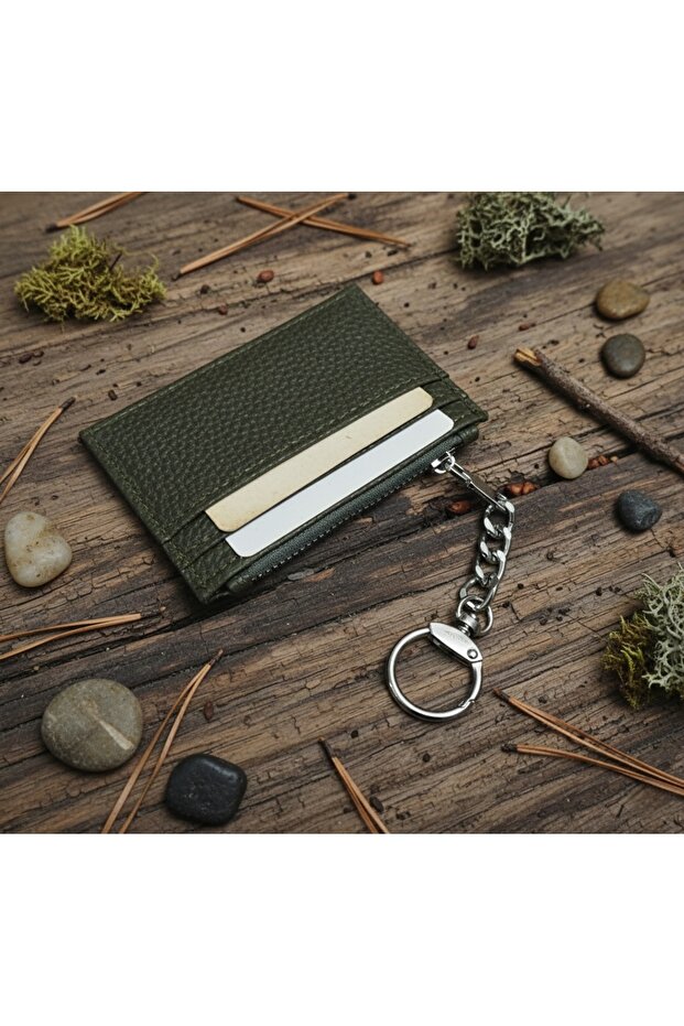 Unisex Model Hooked Keychain and Credit Card Holder Coin Purse