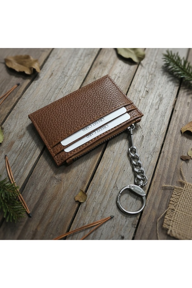 Unisex Model Hooked Keychain and Credit Card Holder Coin Purse