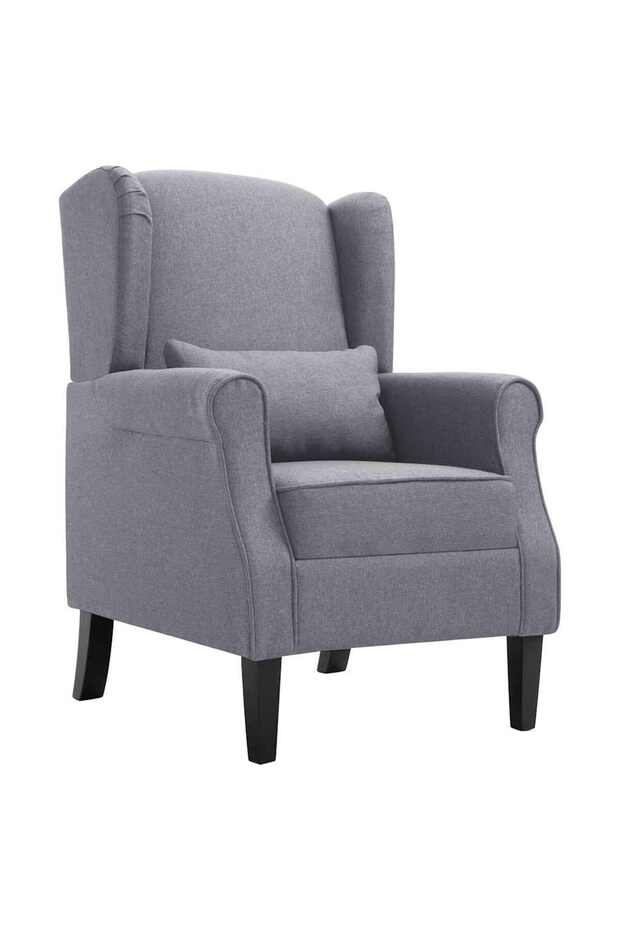 Armchair Dark Grey Fabric
