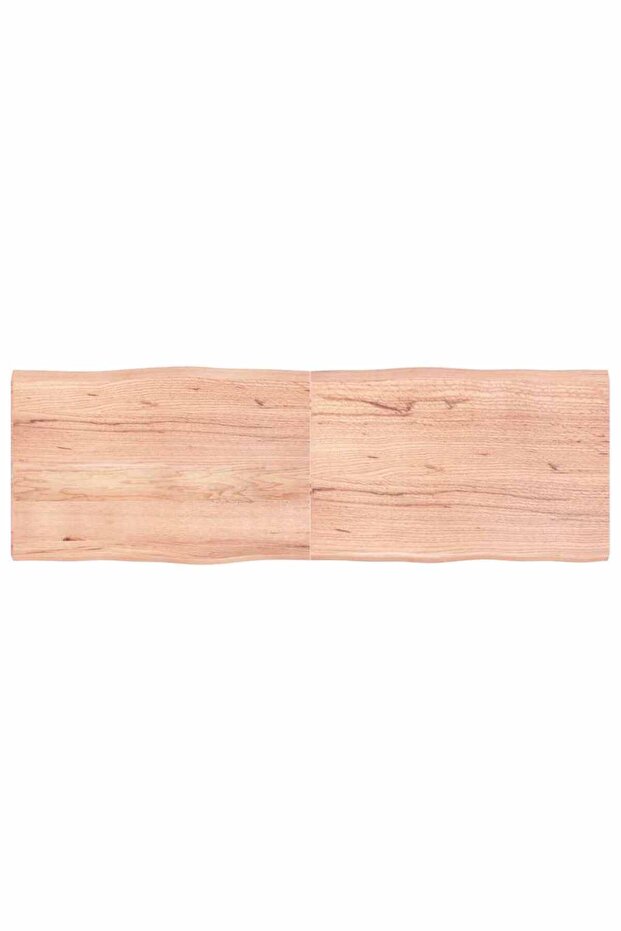 Table Top Light Brown 180x60x(2-4)cm Treated Solid Wood Live Edge
