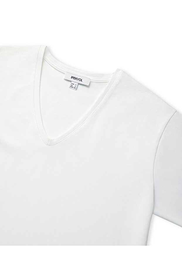 Basic V yaka tişört - 2