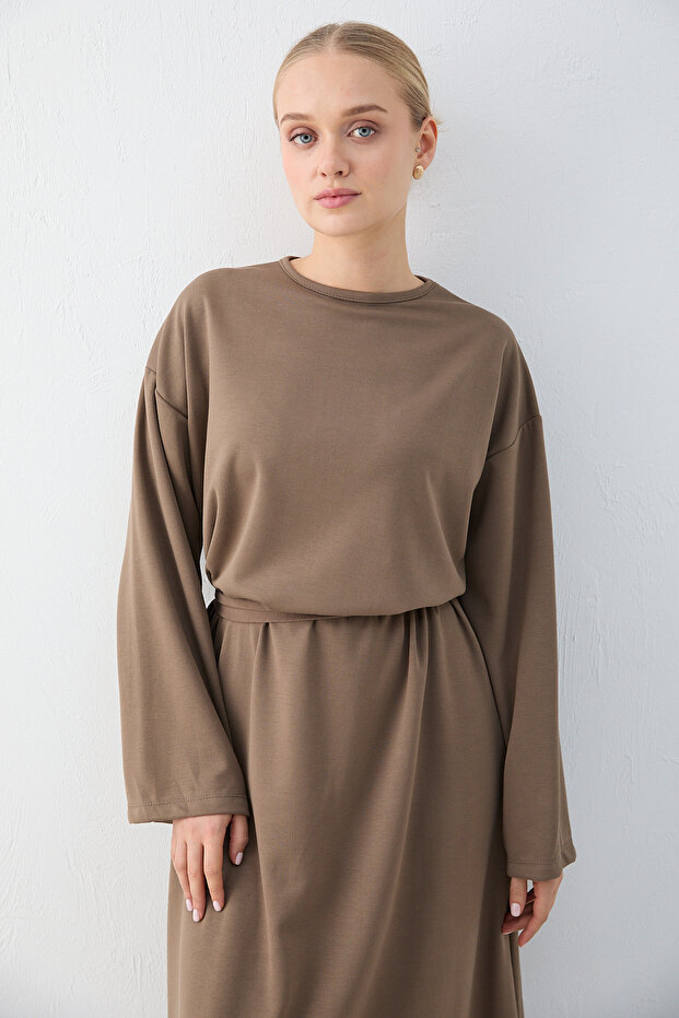 Basic Modal Elbise 76-1004 - 5