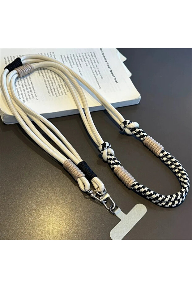 WHITE Other New Outdoor Anti-drop Multi-function Mobile Phone Lanyard Crossbody Bag Hanging Chain Fa