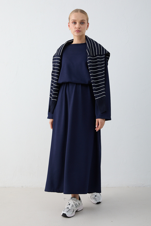 Basic Modal Elbise 76-1004 - 4