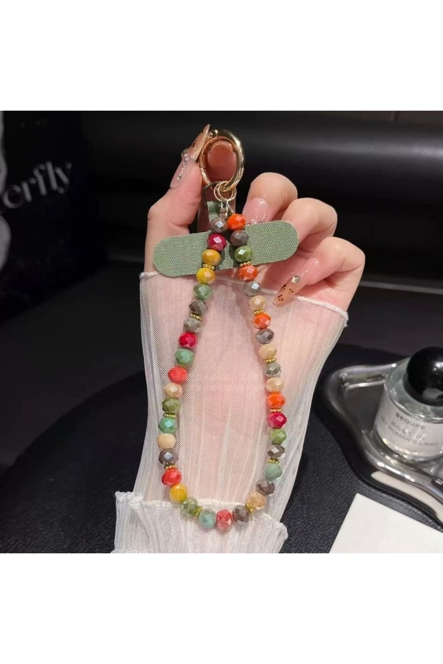 Plastic Sll [A203] Mobile phone chain, unique handmade beaded lanyard, crossbody strap, wrist bracel
