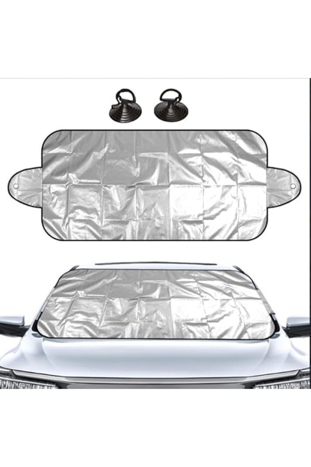 Foldable Car Windscreen Cover, UV Dust Water Protection Cover in All Weather (200 x 70cm)