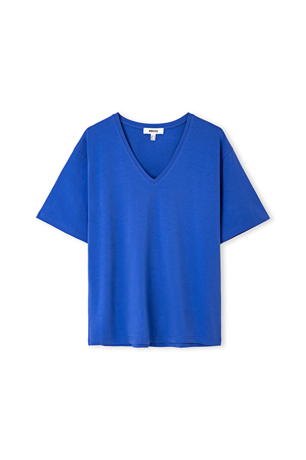Basic V yaka tişört - 1