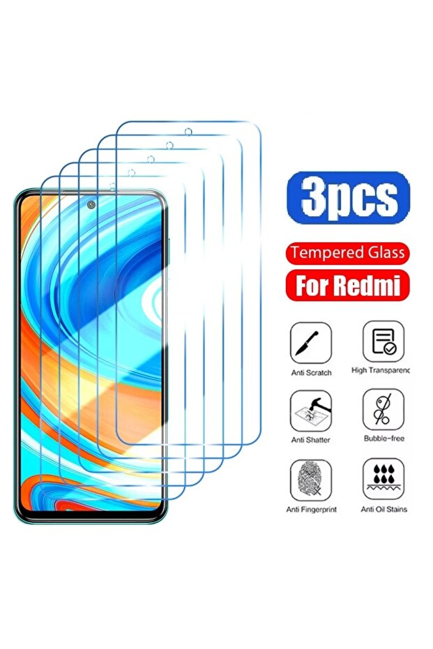 3 قطع زجاج مقوى لهاتف Redmi Note 13 Pro 5G، 3 قطع زجاج مقوى لهاتف Redmi Note 13 Pro 5G، Note 13 و14.