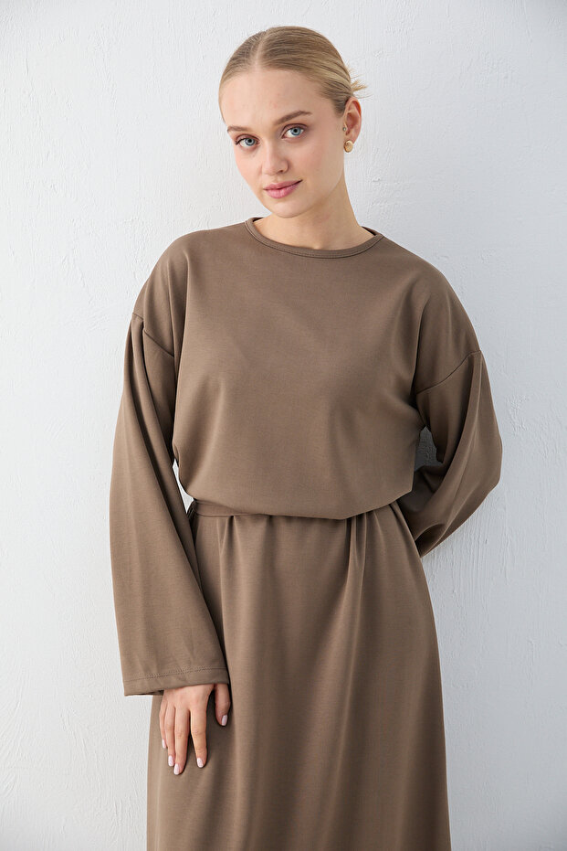 Basic Modal Elbise 76-1004 - 3