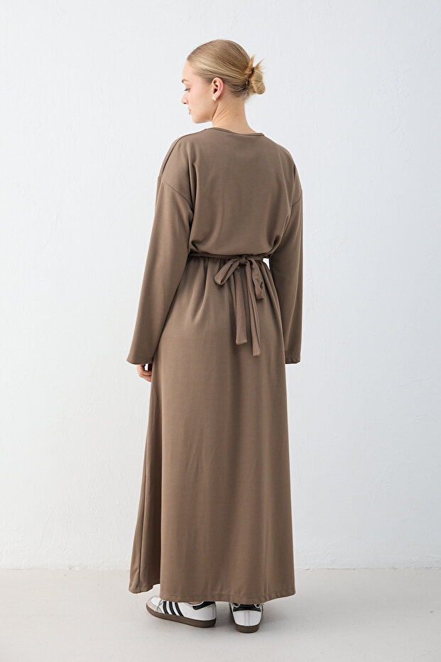 Basic Modal Elbise 76-1004 - 7