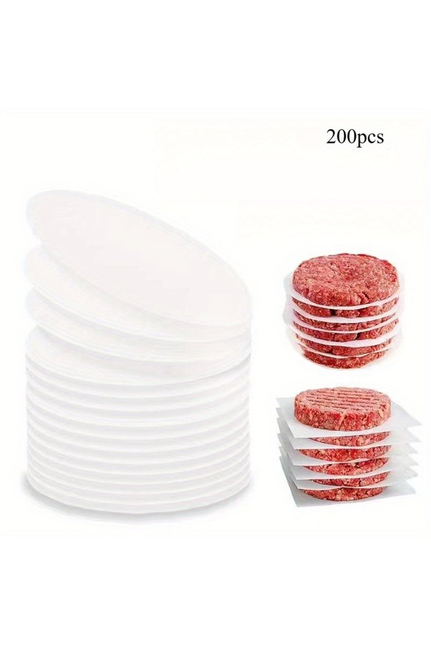 11CM round 200pcs 200pcs of Burger Patty Separator Paper Oil-Absorbing Non-Stick Paper Pad Cookies