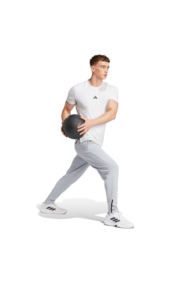 بنطلون رياضي رمادي اللون للرجال من D4T KNIT T JX1838 - 2