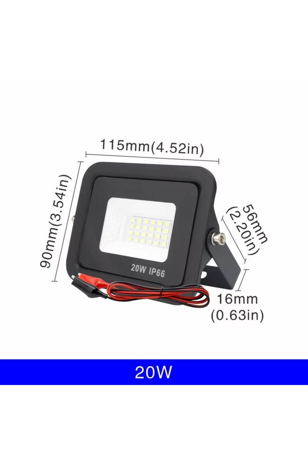 DC 12V Cool White(5500-7000K) 20W DC12V Led Flood Light 20W 30W 50W Outdoor Floodlight Spotlight IP6