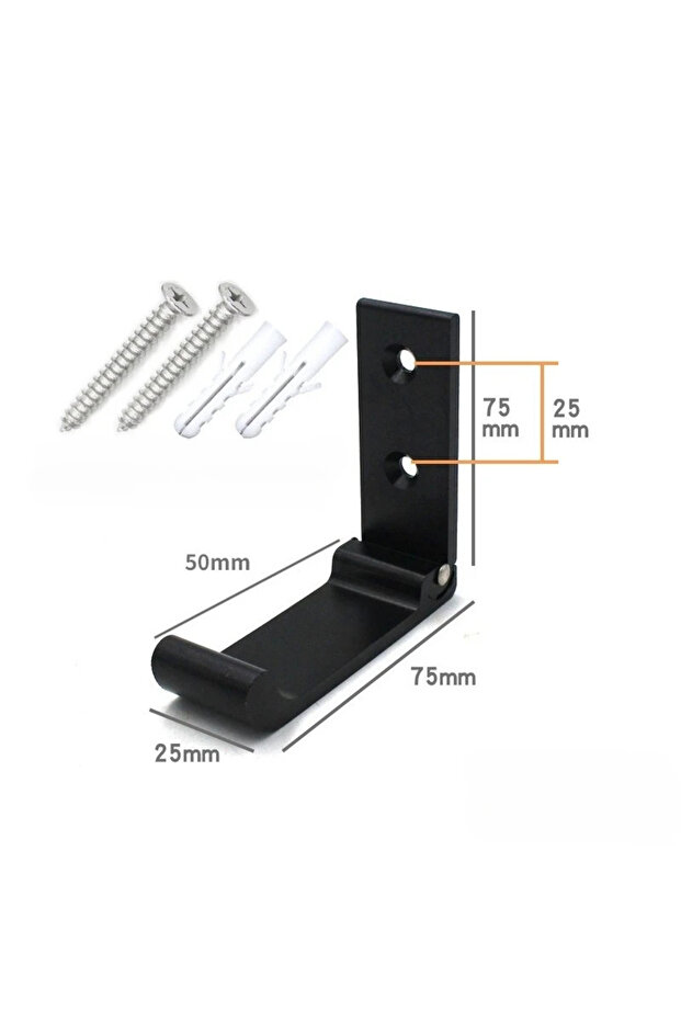 Black Wall Hooks for Hanging Coat Towel Hook, Hardware Heavy Duty Aluminum Alloy Holder No Rust Wall