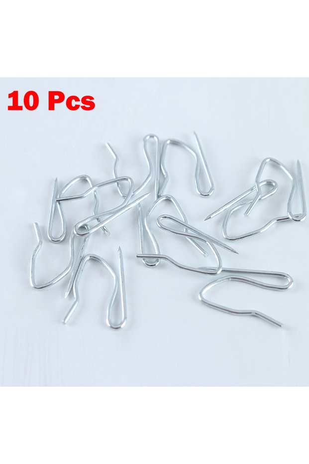 10pcs 10/20/50pcs Urtain Hook Metal Pin S Hook Curtain Hook Shower Curtain Hanging Hook Home Curtain