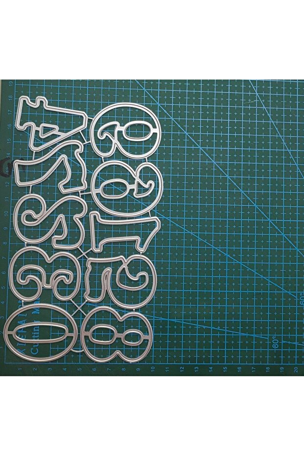 DD-010 0-9 numeral Metal stencil mold Cutting Dies digit decoration scrapbook die cuts Album Paper C