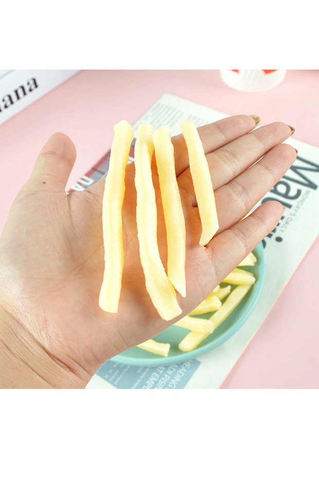 10pcs Artificial Chips 10pcs Simulation French Fries Fake French Fries Food Photography Props Room D