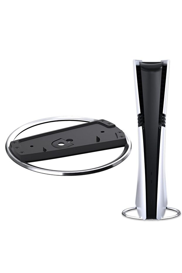 حامل عمودي أسود لجهاز PS5 Pro، قاعدة لجهاز PS5/Slim، حوامل عمودية سوداء لوحدة التحكم مع مانع للانزلاق