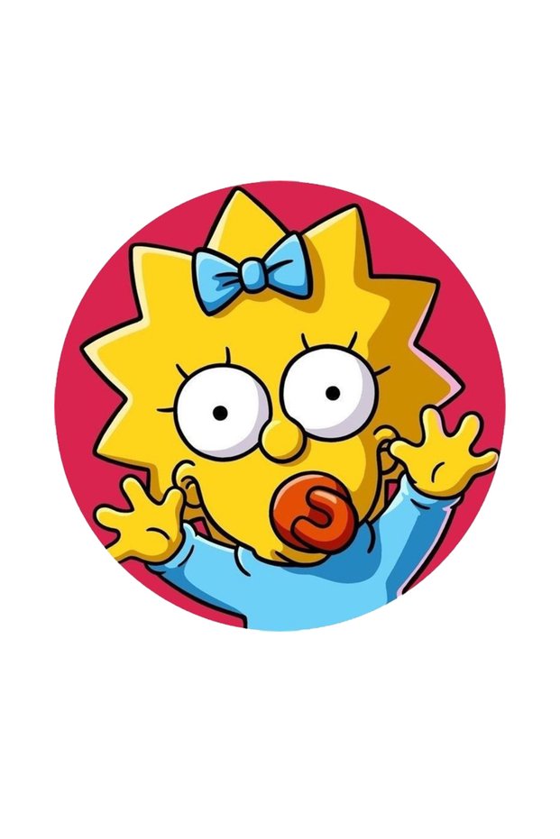 Baby Simpson Sticker Car, Motorcycle, Helmet, Laptop, Glass Sticker 13X13 cm