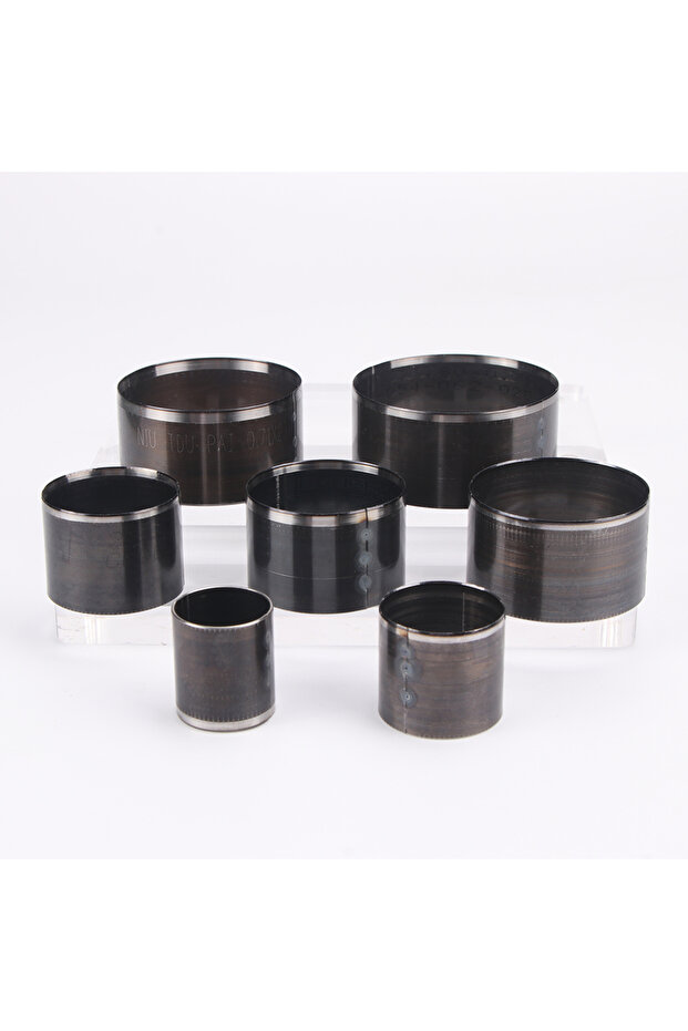 7pcs circular cutter 7pcs Precision Faux Leather Cutting Die Set - High-Speed Steel Circle Stencils