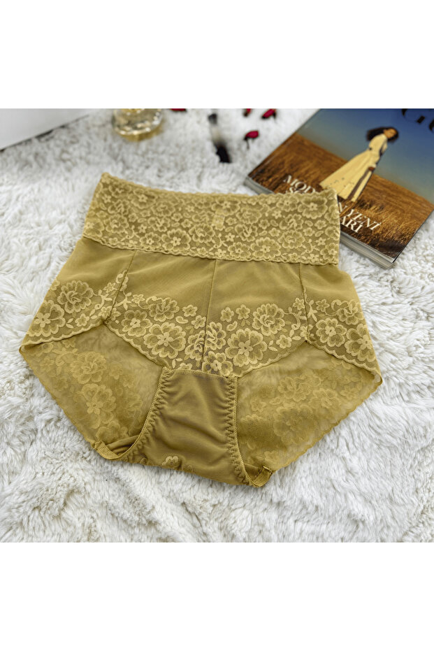 High-Waisted Lace Women's Panties – Soft Textured, Comfortable Everyday Underwear