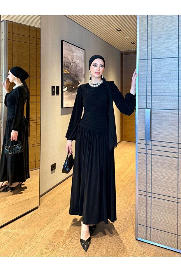 Sandy Kumaş Elbise - 3