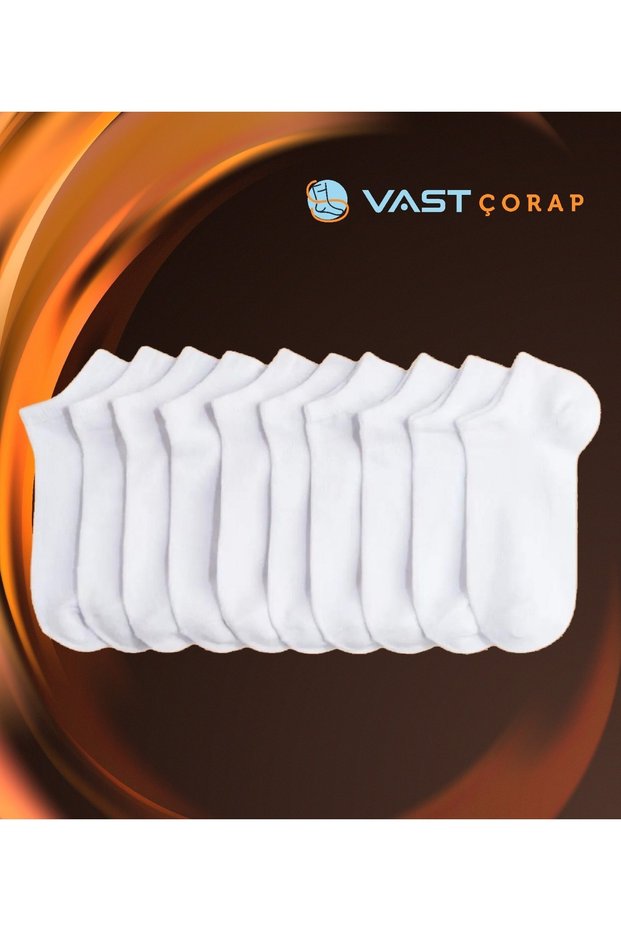 Comfortable White Booties Socks 10 Pairs Economical Package