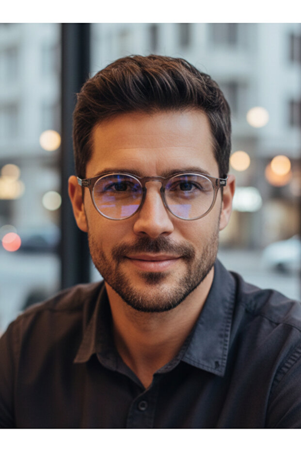 التجارة |   نظارات واقية من الضوء الأزرق، نظارات زجاجية قابلة للاستبدال للجنسين، نظارات عصرية أنيقة بإطار