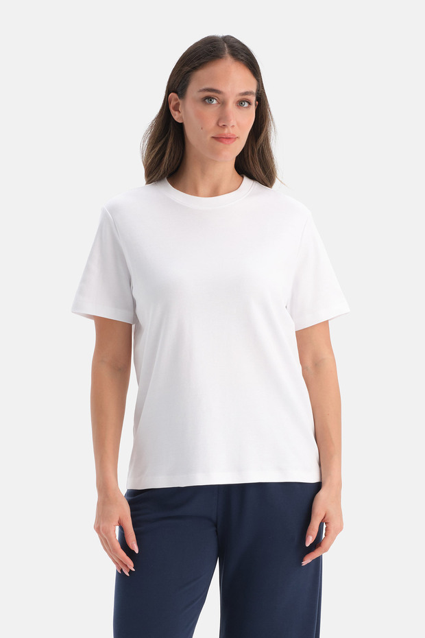 BİSİKLET YAKA BASIC TİŞÖRT - 1