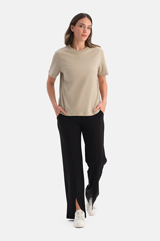 BİSİKLET YAKA BASIC TİŞÖRT - 4