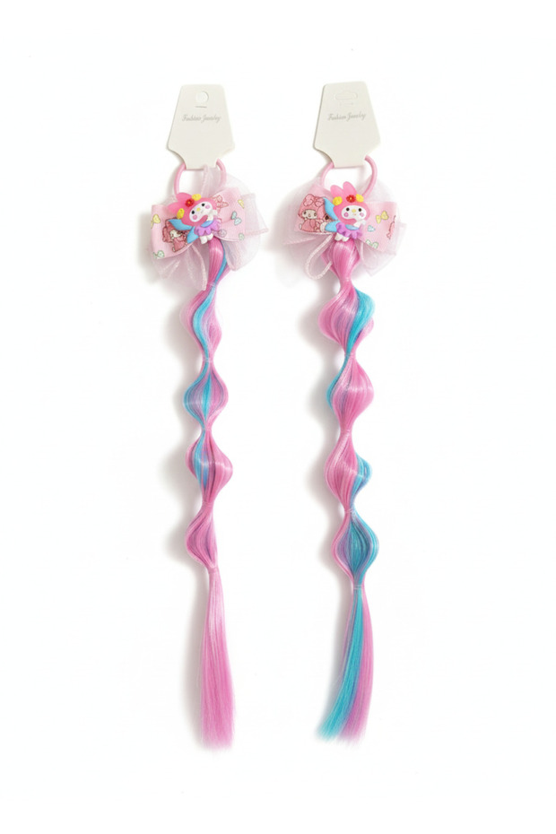 My Melody Melodi 2 Pieces Cosplay Bubble Bonbon Balloon Ribbon Artificial Hair Clip Elastic Hairpin Gift