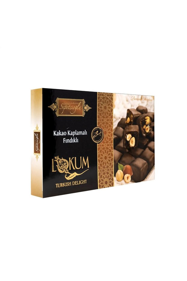 Double Roasted Turkish Delight with Cocoa Coated Hazelnuts 300g