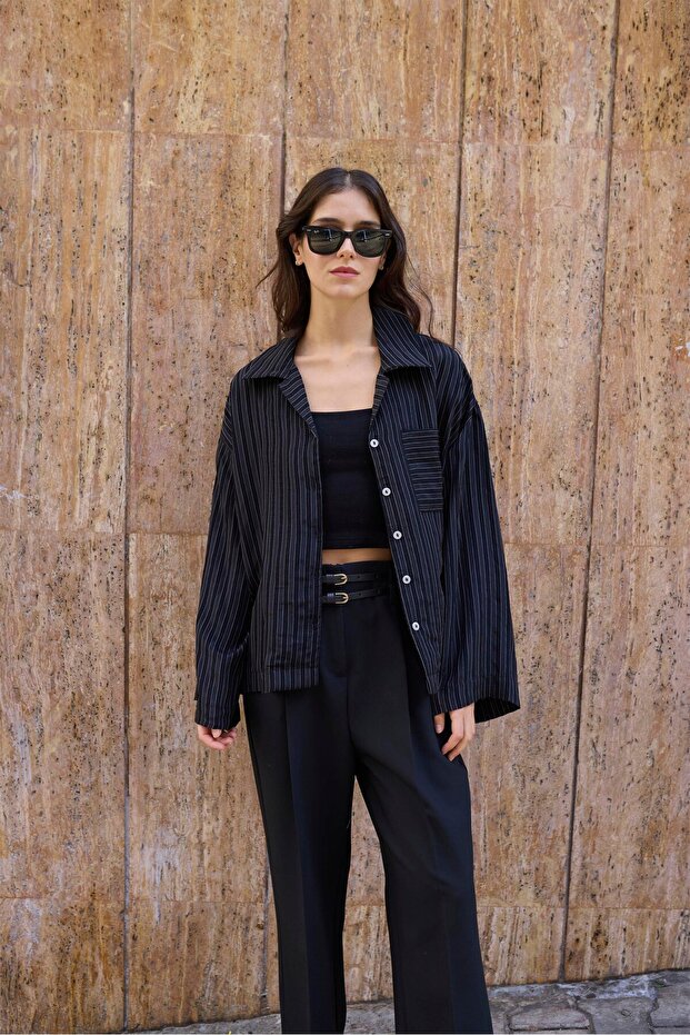 Oversize Gömlek - 1