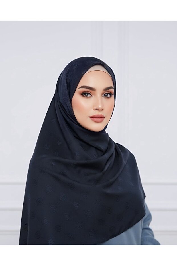 Lara Shawls Monogram Desen Şal - 1