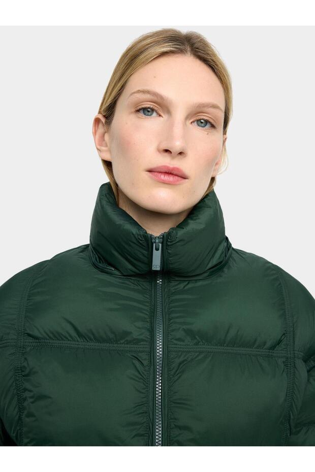 Çıkarılabilir Kapüşonlu Kapitone Ceket - 5