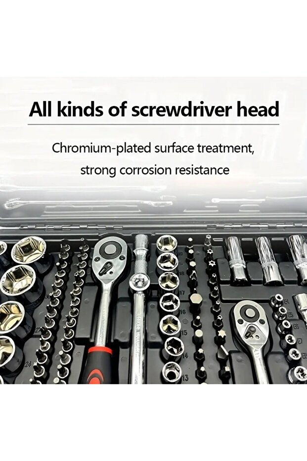 172-Piece Professional Complete Socket Set - 5