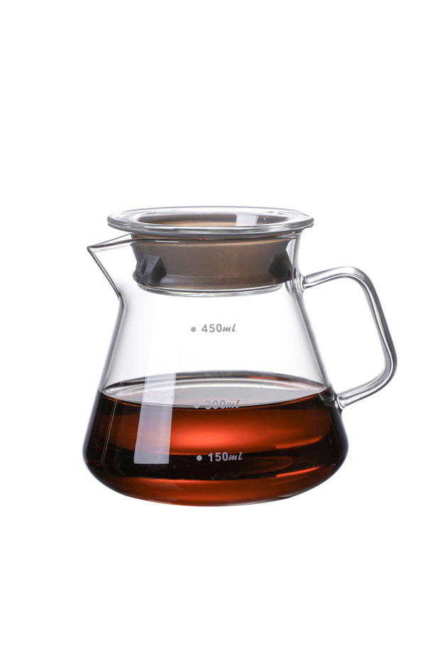 طقم القهوة v60 سيرفر وقمع - 2