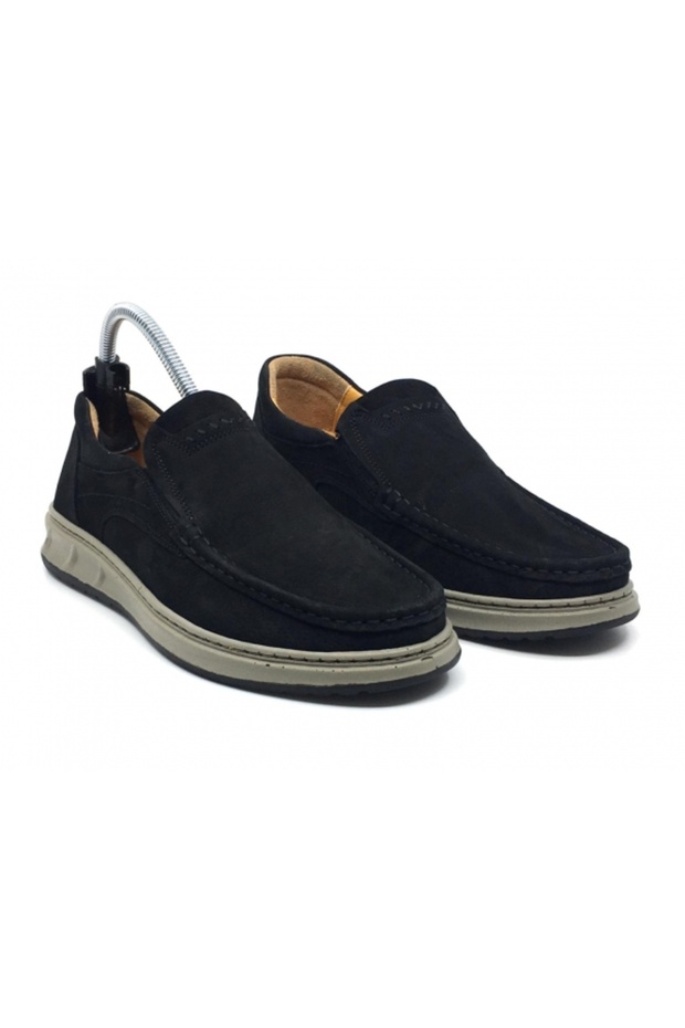 100% Genuine Leather Nubuck Orthopedic Men's Comfortable Daily Loafer Rok Shoes 40-48