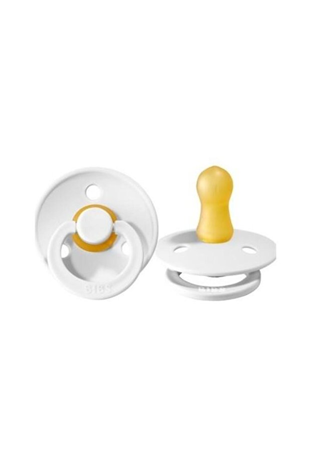 Rubber Pacifier 0-6 Months White