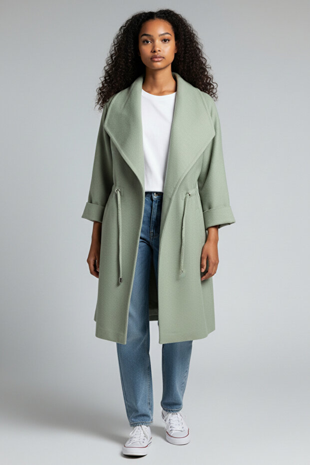 Kadın Yeşil Kaban - 2