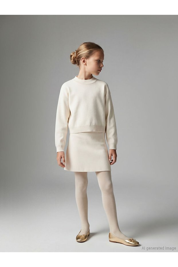 Esvab • Modern & Distinctive Classic Girls' Knitwear Sweater and Skirt