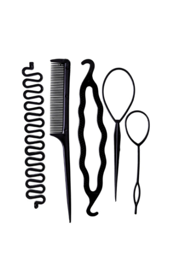 Hair Bun Making and Hair Braiding Apparatus Set