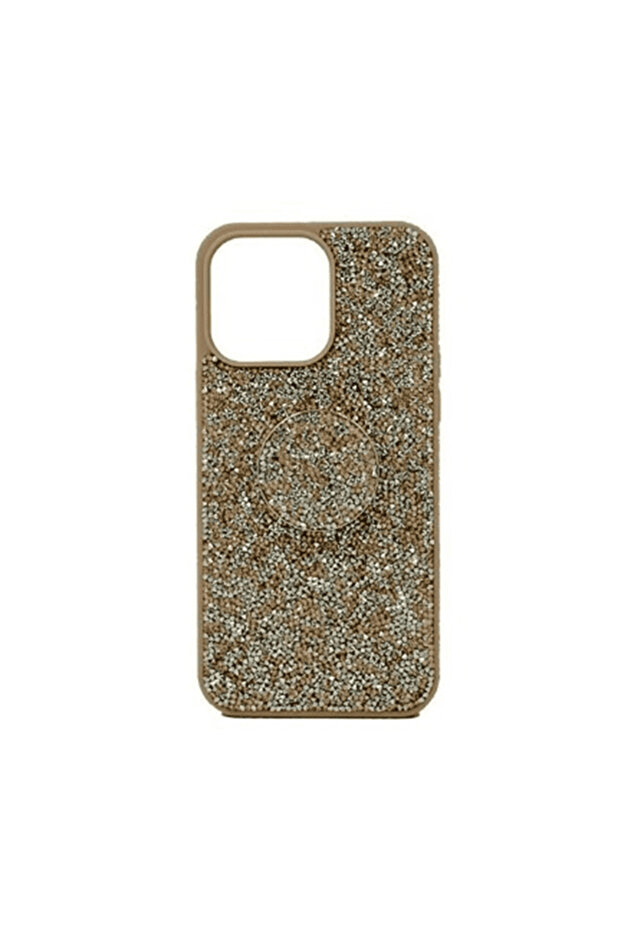 ISAFE BLING MAGSAFE HARD COVER IPHONE 15 PRO MAX NATURAL TITANIUM