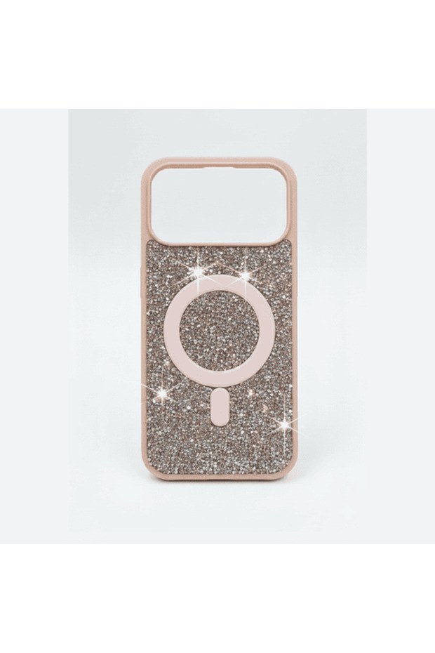 ISAFE BLING MAGSAFE HARD COVER IPHONE 17 PRO ROSE GOLD