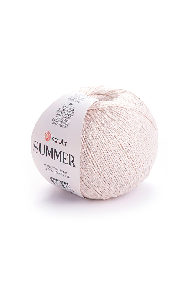 Summer 4-Pack Advantageous Package 70% Cotton 30% Viscose – 100 g 350 m Thin Summer Knitting Yarn-4 Pcs -07