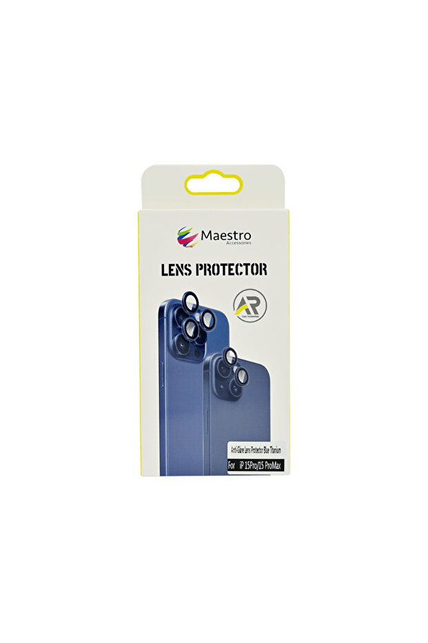 ANTI GLARE LENS PROTECTOR IPHONE 15 PRO/15 PRO MAX BLUE TITANIUM