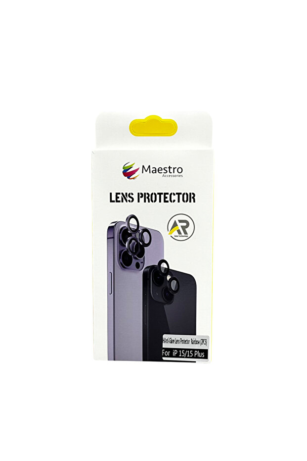 ANTI GLARE LENS PROTECTOR IPHONE 15/15 PLUS RAINBOW