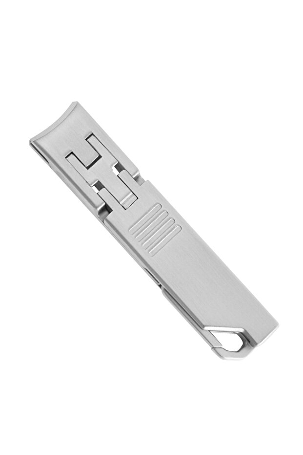 Silvery Ultra Thin Portable Fingernail Clipper Small Pocket Folding Nail Clippers, Wide Jaw Cutter w