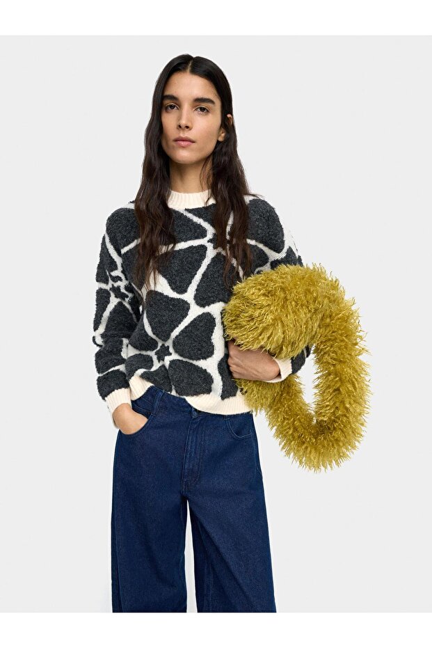 Jakarlı Örme Kazak - 1