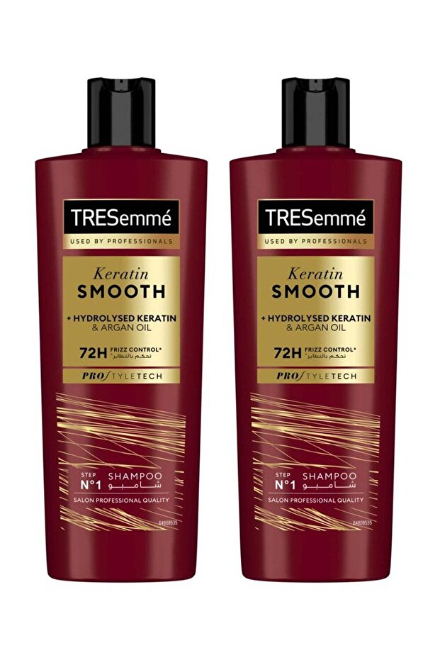 Keratin Smooth Shampoo With Argan Oil Multicolour 2x400ml